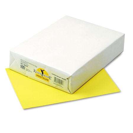 Pacon Kaleidoscope Multipurpose Colored Paper, 24 lb Bond Weight, 8.5 x 11, Lemon Yellow, PK500 102055